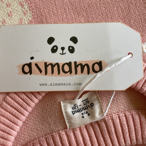 Aimama pink flower sweater - Picture 5 of 6